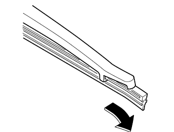 Remplacement du balai d'essuieglace de lunette arrière