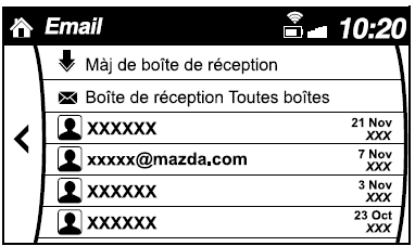 Exemple d'utilisation (vérifi er un courriel non lu)