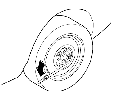 Retrait d'un pneu à plat