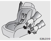 Installation d'un système de retenue pour enfant à ceinture trois points