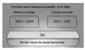 Contournement temporaire de l'heure de départ planifiée suivante