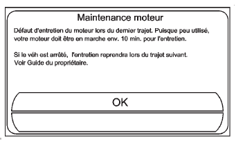 Mode de maintenance du moteur (EMM)