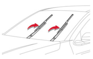 Position particulière de l'essuie-vitre avant