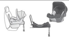 route à l'aide d'une base ISOFIX qui s'accroche aux anneaux A. La béquille de la